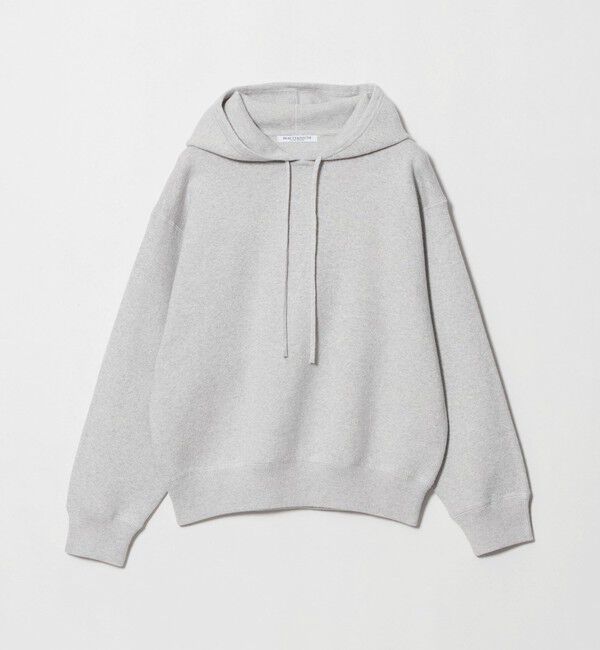 BEAUTY&YOUTH UNITED ARROWS「コットンウールブレンド ソリッド＆ボーダーニットフーディ ウォッシャブル」|ニット・セーター|