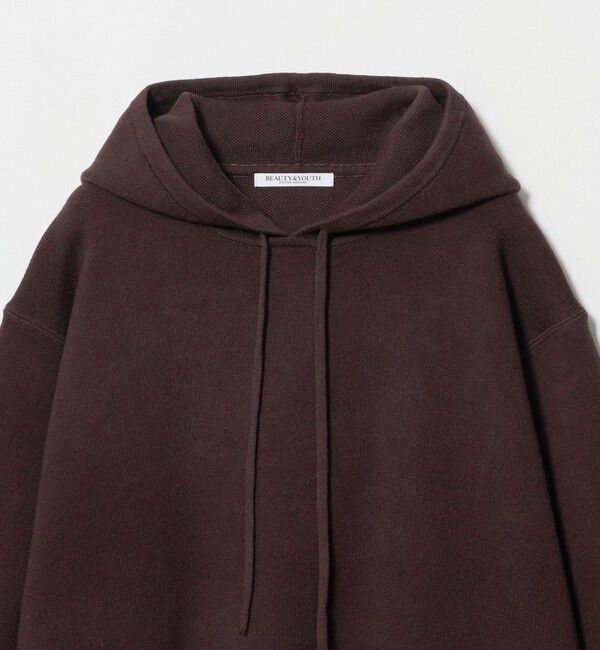 BEAUTY&YOUTH UNITED ARROWS「コットンウールブレンド ソリッド＆ボーダーニットフーディ ウォッシャブル」|ニット・セーター|