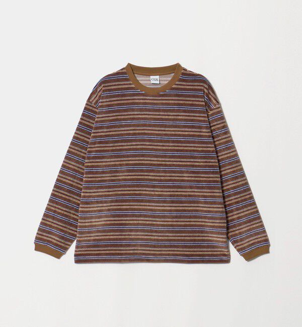 California General Store「＜CGS.＞ベロア ボーダー クルーネック プルオーバー」|Tシャツ・カットソー|