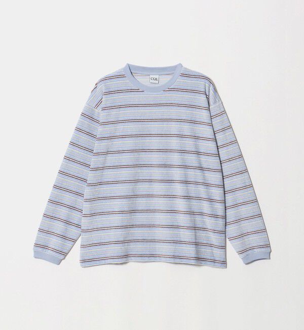 California General Store「＜CGS.＞ベロア ボーダー クルーネック プルオーバー」|Tシャツ・カットソー|