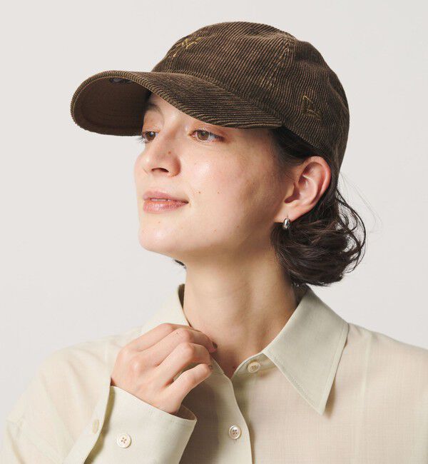 BEAUTY&YOUTH UNITED ARROWS「【別注】＜NEW ERA＞コーデュロイ ロゴ キャップ」|キャップ・キャスケット|