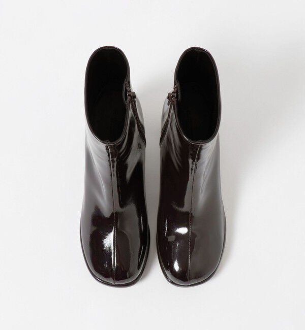 BEAUTY&YOUTH UNITED ARROWS「レザーライク オブリーク ショートブーツ」|ロングブーツ|
