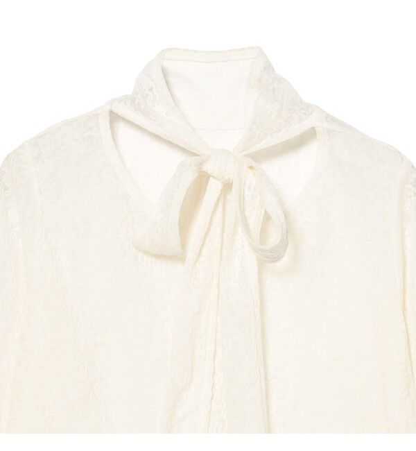 Ray BEAMS 「レース ボウカラー Tシャツ」|Tシャツ・カットソー|