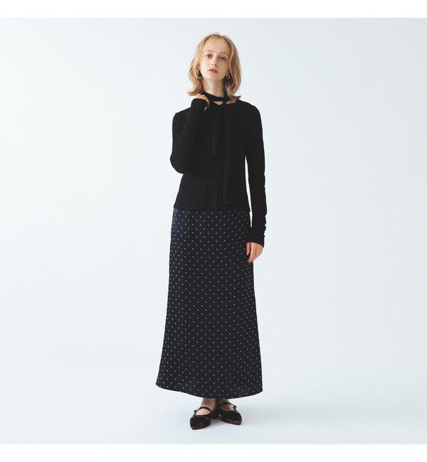 Ray BEAMS 「レース ボウカラー Tシャツ」|Tシャツ・カットソー|