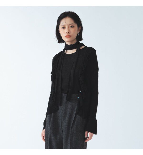 Ray BEAMS 「レース ボウカラー Tシャツ」|Tシャツ・カットソー|