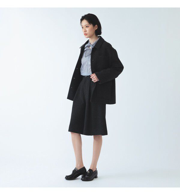 Ray BEAMS 「ストライプ ワイド ハーフ パンツ」|その他|