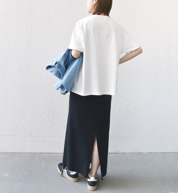 SHIPS for women「【SHIPS別注】81BRANCA:ロゴ 5分袖 TEE」|Tシャツ・カットソー|