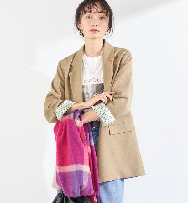 SHIPS Colors 「〈手洗い可能〉ポリエステル オックス メタル ボタン ジャケット（セットアップ対応可能）」|テーラードジャケット|
