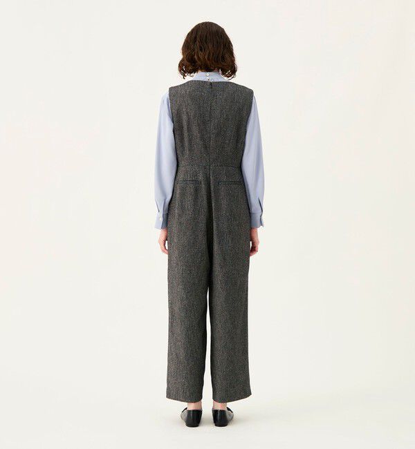 Ballsey「ネップカルゼ キーネックオールインワン」|オールインワン|