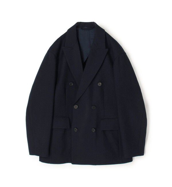TOMORROWLAND MENS「ウールツイル ピークドラペルダブルブレステッド 6Bジャケット セットアップ対応」|テーラードジャケット|69 ネイビー