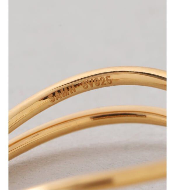 Spick and Span「《WEB限定》【SAMH by LILAS】ダブルラインイヤーカフ SVK18GP（片耳）」|イヤーカフ|