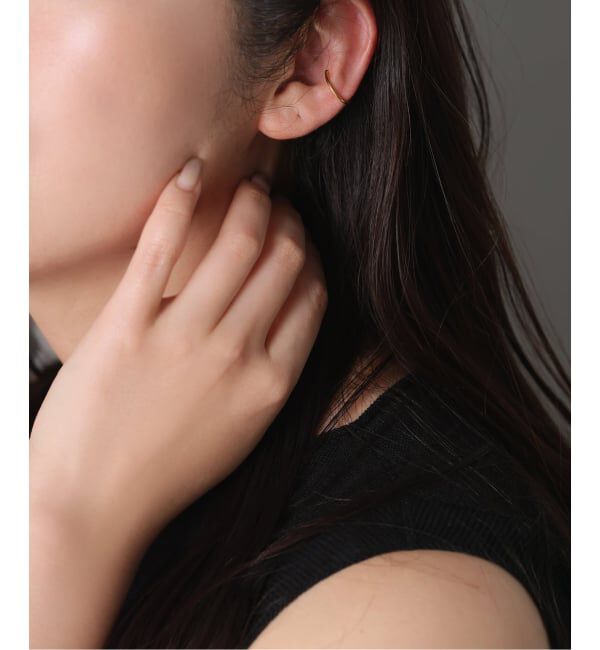 Spick and Span「《WEB限定》【SAMH by LILAS】オーバルイヤーカフ SVK18GP（片耳）」|イヤーカフ|