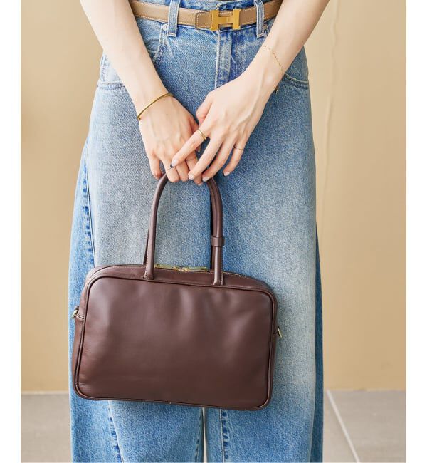  「MILOS/ミロス soft leather Square ボストン」|ボストンバッグ|