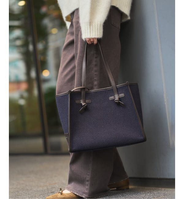  「《WEB限定》GIANNI CHIARINI/ ジャンニ キアリーニMARCELLA SPAGA」|トートバッグ|ネイビー