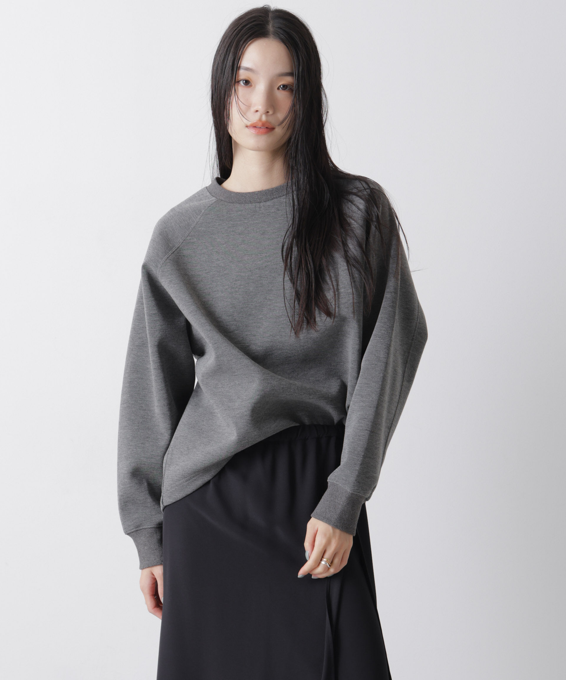 NANO universe「ソフトダンボールドルマンコクーンシルエットプルオーバー」|Tシャツ・カットソー|