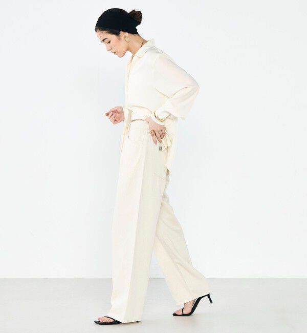 Rie Miller「【RM denim】リネン混ひも付きリラックスパンツ」|その他|