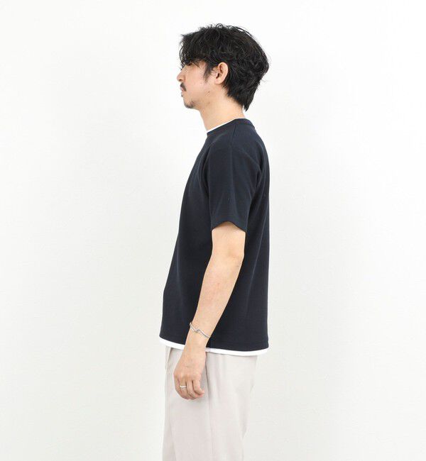 NOLLEY'S goodman「ケーブルニットダブルカラーTee 26SS」|Tシャツ・カットソー|