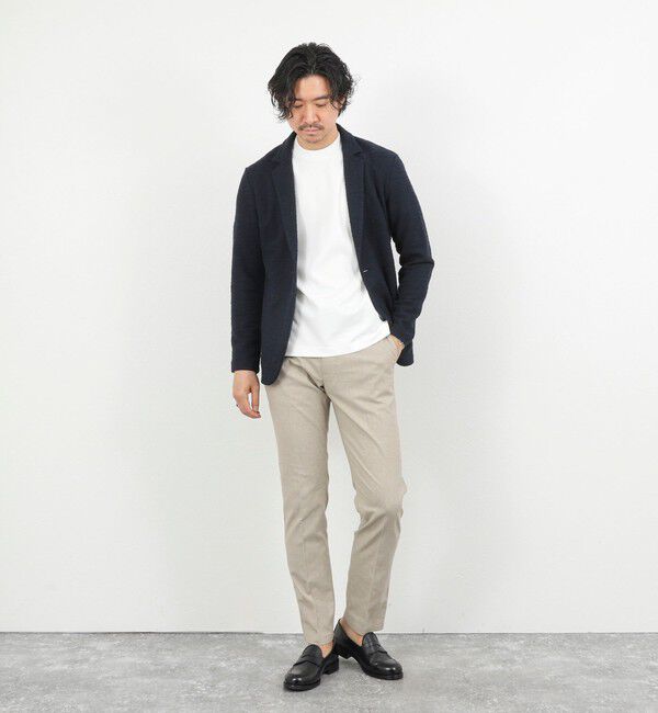 NOLLEY'S goodman「《ビジカジ対応》綿麻COOLMAX スリムフィットパンツ 26SS」|チノ|