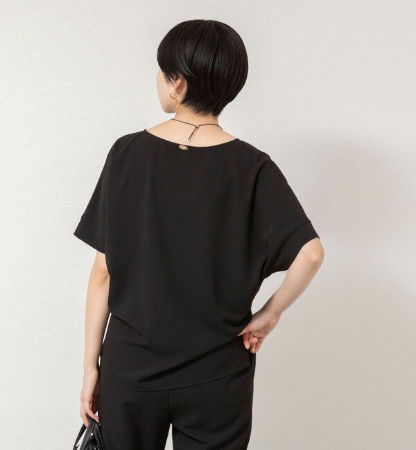NOLLEY'S「【WEB＆一部店舗限定カラー】《セットアップ対応》ジョーゼットＶネックプルオーバー」|シャツ・ブラウス|
