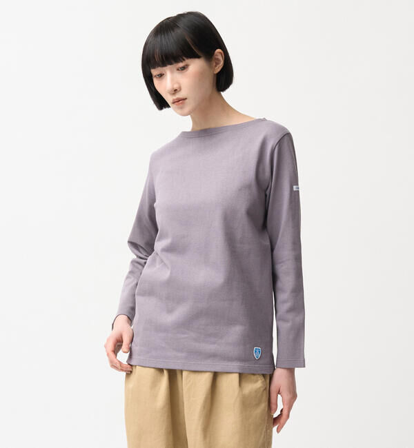 ORCIVAL「ORCIVAL | コットンロード ボートネックフレンチバスクTシャツ WOMEN」|Tシャツ・カットソー|