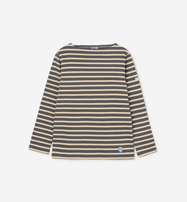 ORCIVAL「ORCIVAL | コットンロード ボートネックフレンチバスクTシャツ WOMEN」|Tシャツ・カットソー|BLACK系1