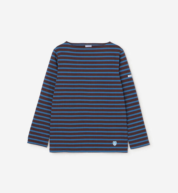 ORCIVAL「ORCIVAL | コットンロード ボートネックフレンチバスクTシャツ WOMEN」|Tシャツ・カットソー|BROWN系1