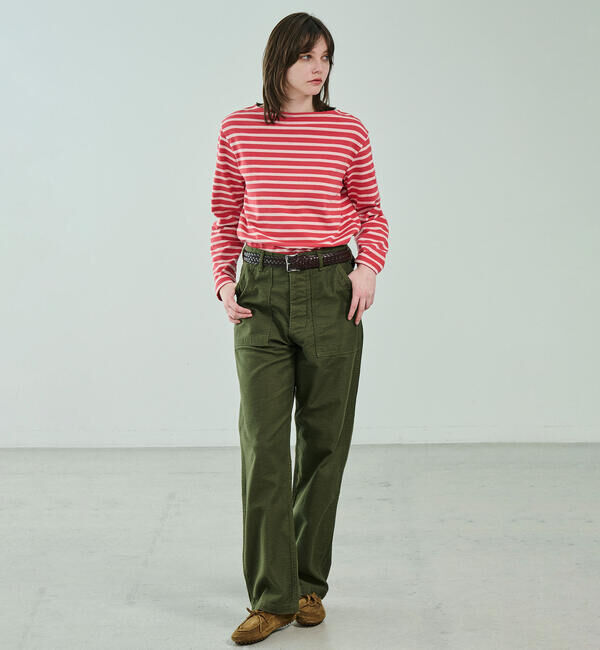 ORCIVAL「ORCIVAL | コットンロード ボートネックフレンチバスクTシャツ WOMEN」|Tシャツ・カットソー|