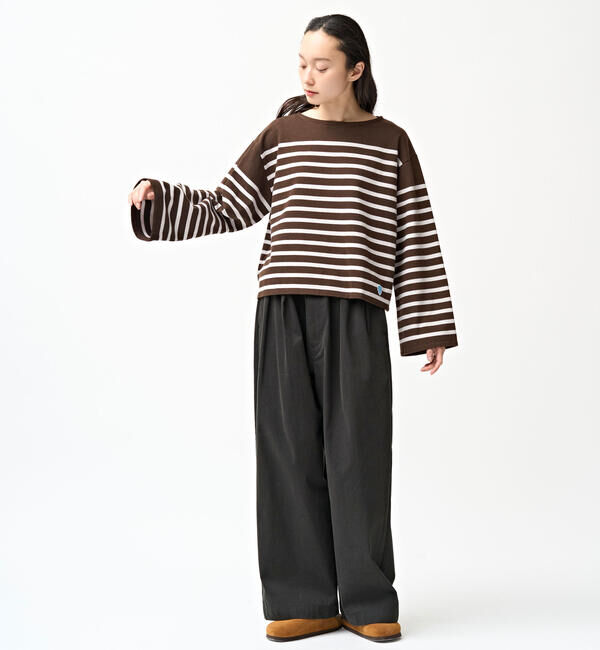 ORCIVAL「ORCIVAL | ラッセル ボートネック ワイドセーラーTシャツ WOMEN」|Tシャツ・カットソー|