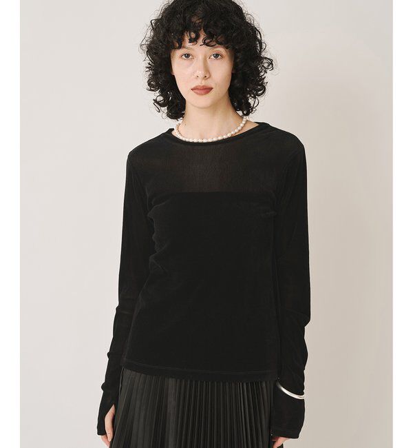 Drawing Numbers「【Drawing Numbers】フロッキーチュールカットソー」|Tシャツ・カットソー|