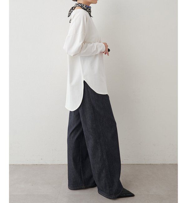  「《インナー使いにおすすめ》シャツテールカットプルオーバー」|Tシャツ・カットソー|