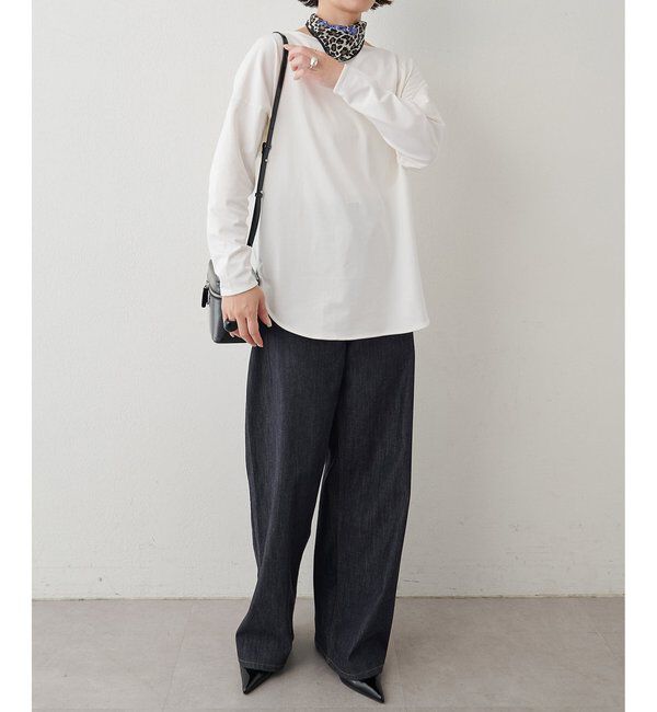  「《インナー使いにおすすめ》シャツテールカットプルオーバー」|Tシャツ・カットソー|
