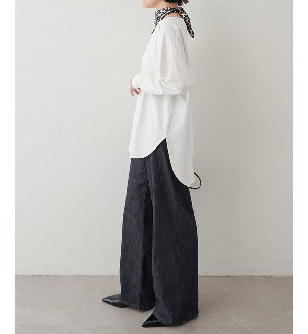  「《インナー使いにおすすめ》シャツテールカットプルオーバー」|Tシャツ・カットソー|