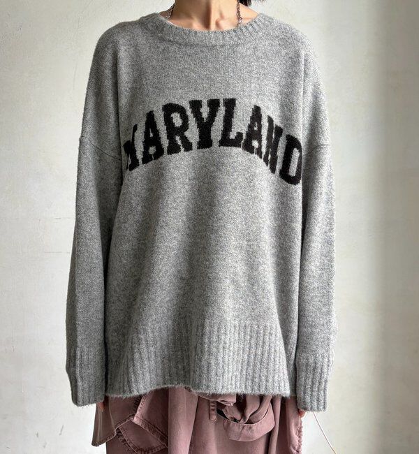  「MARYLANDロゴ2wayワイドプルオーバー」|ニット・セーター|