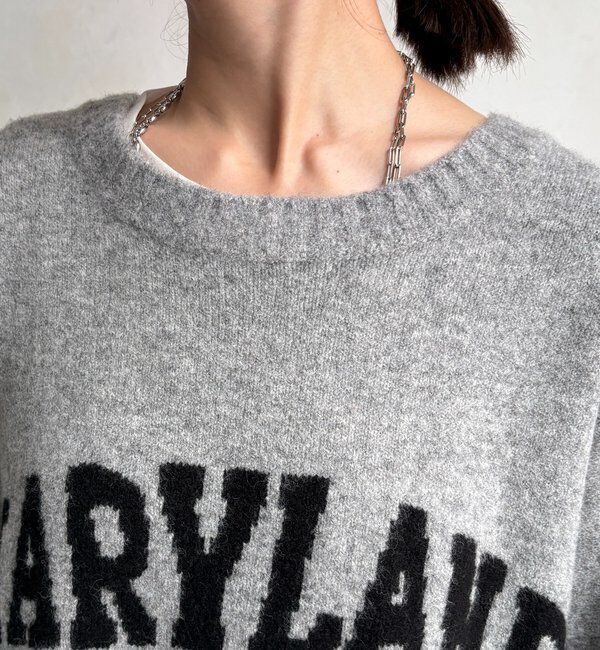  「MARYLANDロゴ2wayワイドプルオーバー」|ニット・セーター|