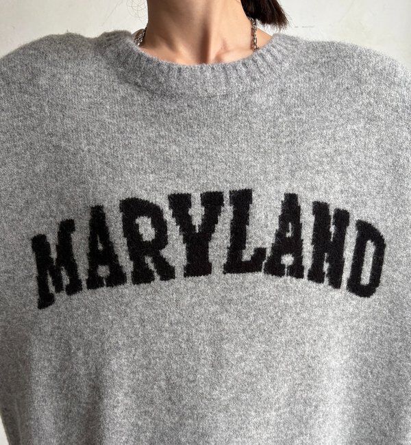  「MARYLANDロゴ2wayワイドプルオーバー」|ニット・セーター|