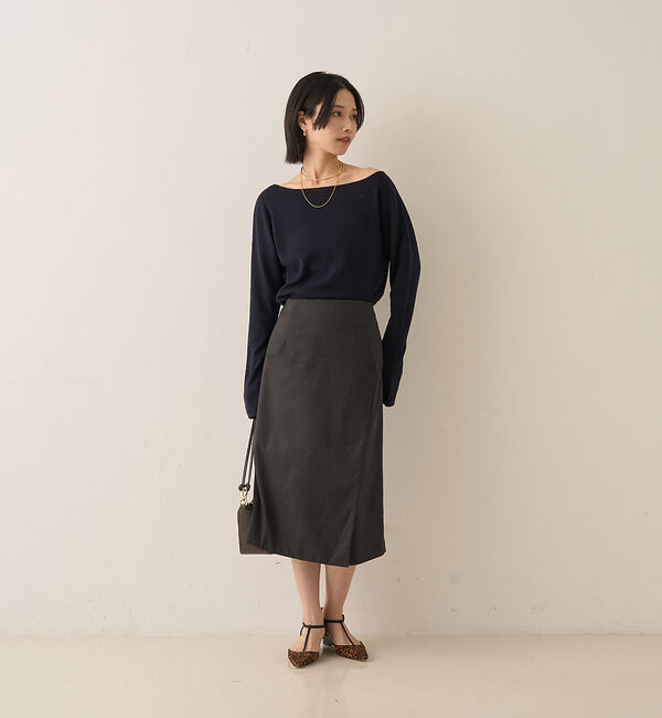 Rouge vif「ウールライクデザインスカート」|スカート|