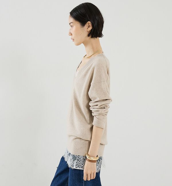 The Store by C' 「【COCUCA】エッセンシャルVネックニット」|ニット・セーター|
