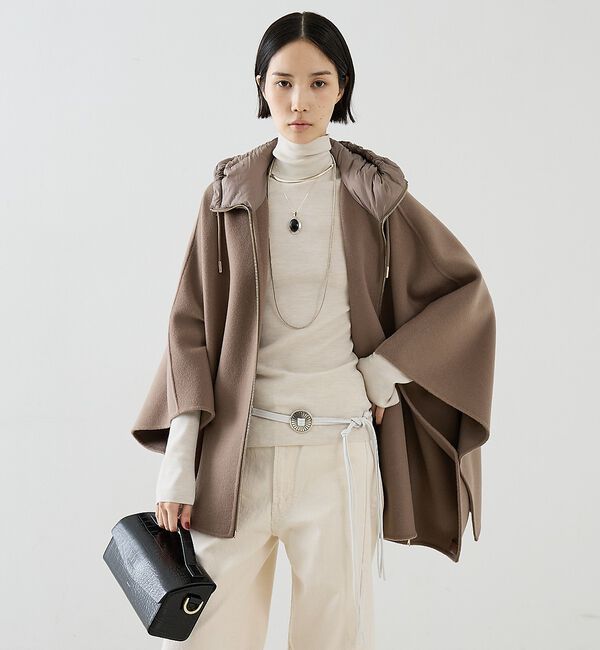 The Store by C' 「【LOU ANDREA】DOWN HOOD CAPE／ダウンフードケープ」|その他|