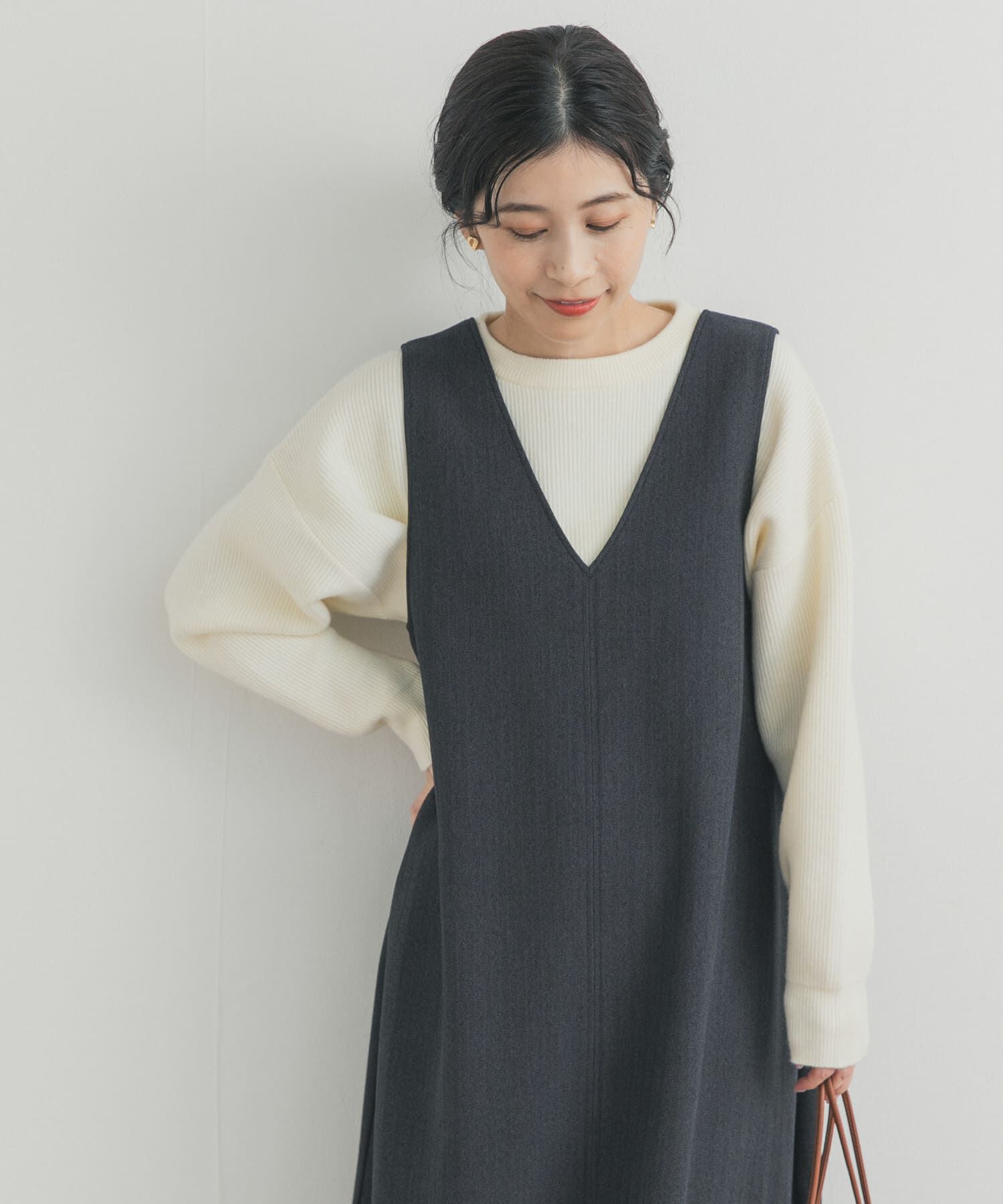 URBAN RESEARCH DOORS「針抜きダブルフェイスニット」|ニット・セーター|