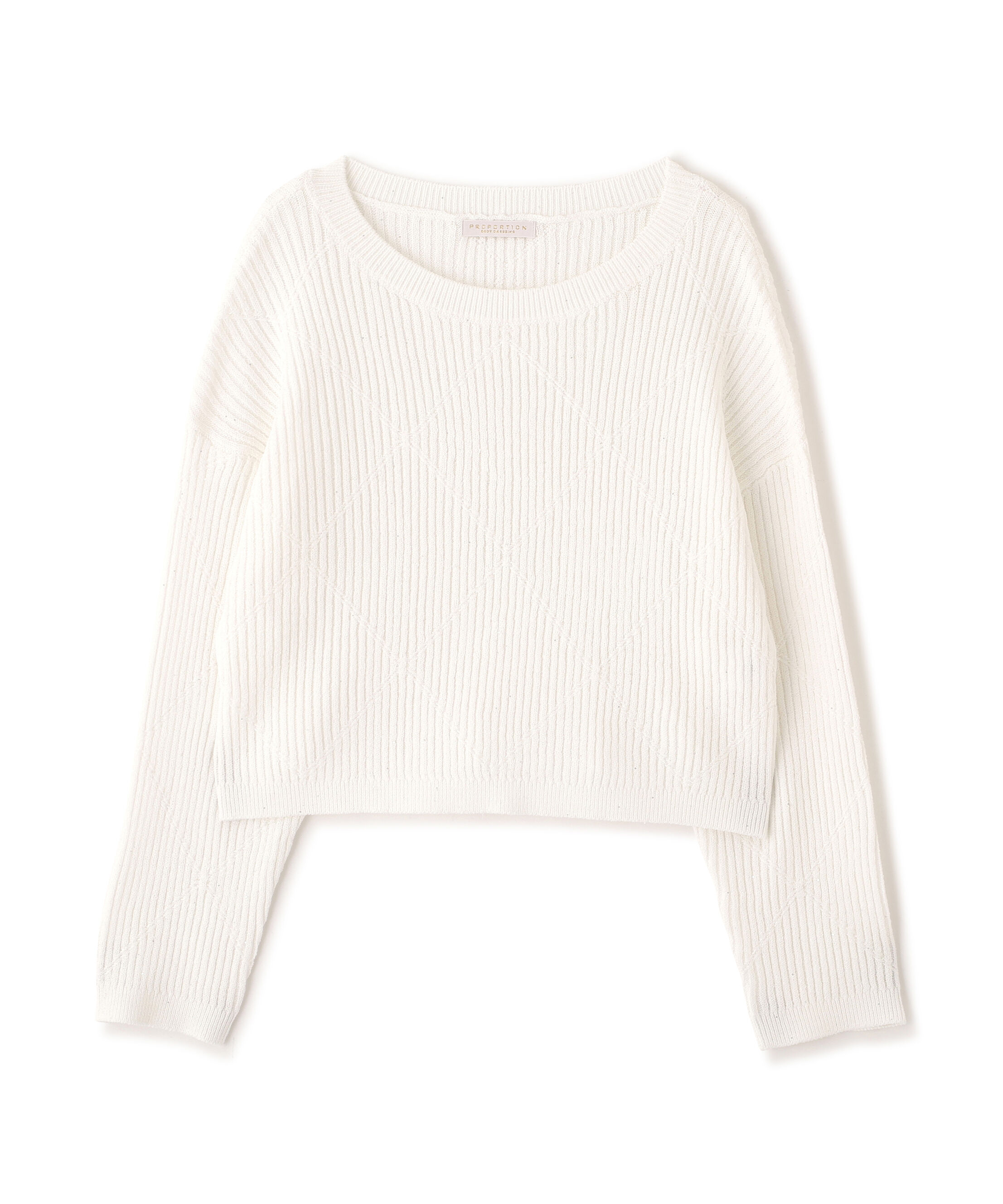 PROPORTION BODY DRESSING「ラメ入りアイレットボクシーニット」|ニット・セーター|