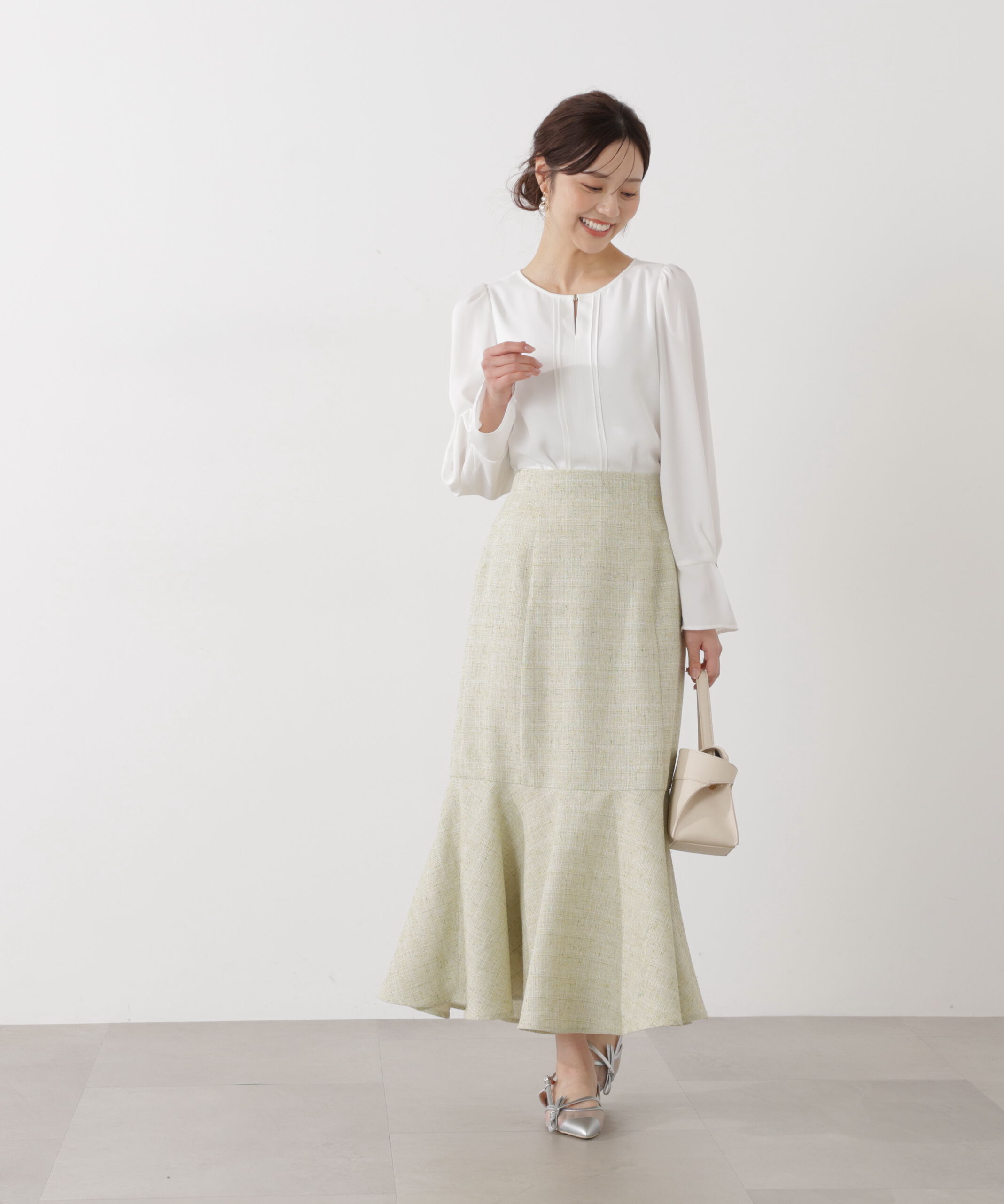 PROPORTION BODY DRESSING「＜ウォッシャブル＞ピンタックブラウス」|シャツ・ブラウス|
