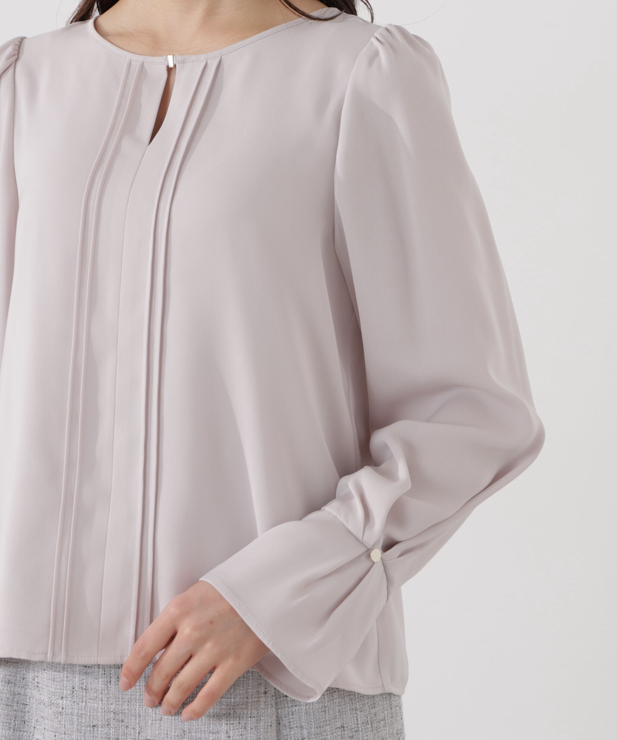 PROPORTION BODY DRESSING「＜ウォッシャブル＞ピンタックブラウス」|シャツ・ブラウス|