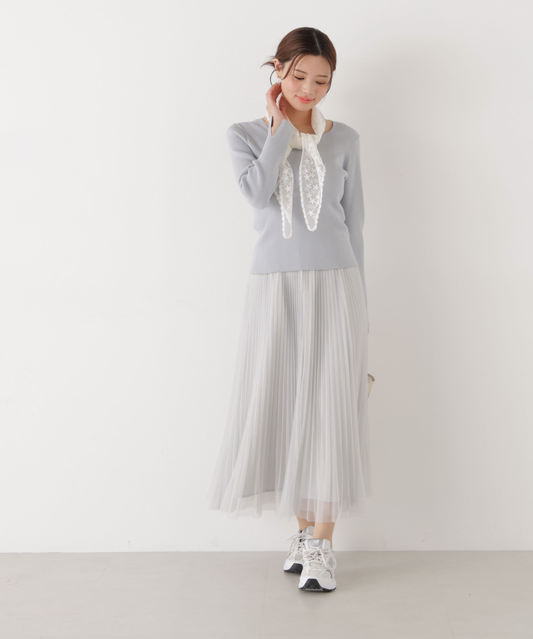PROPORTION BODY DRESSING「《EDIT COLOGNE》ラメプリーツスカート26SS」|スカート|