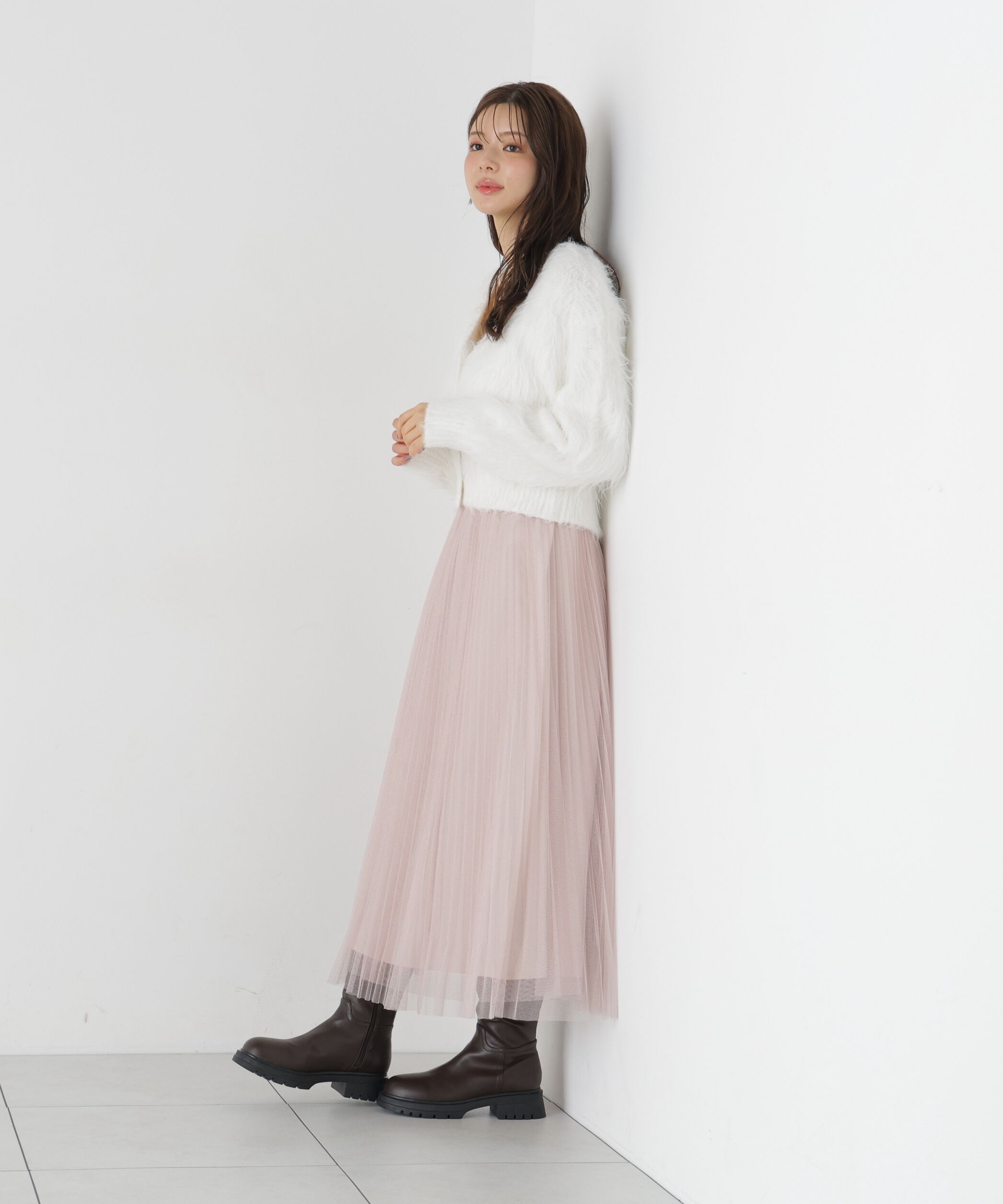 PROPORTION BODY DRESSING「《EDIT COLOGNE》ラメプリーツスカート26SS」|スカート|