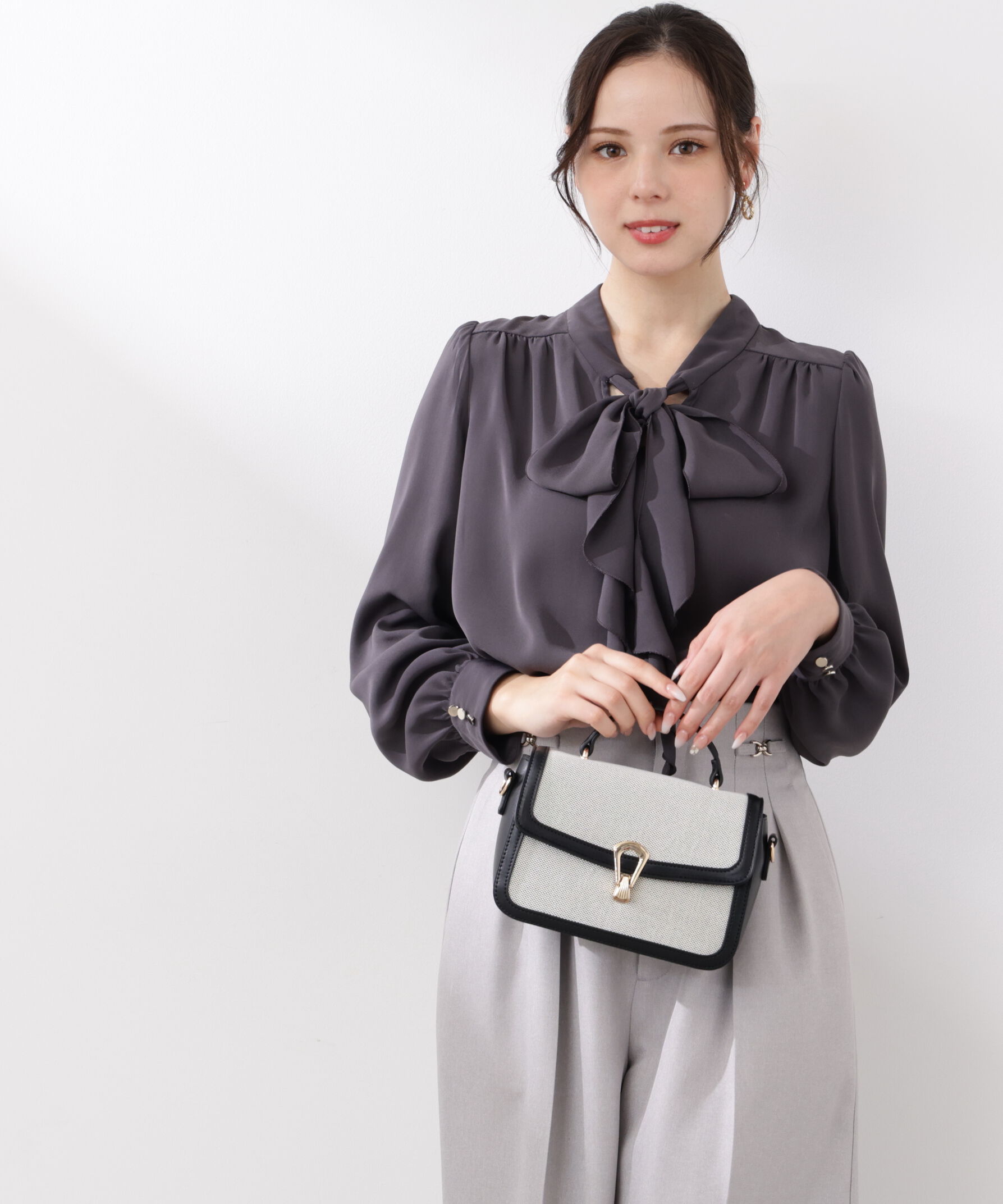 PROPORTION BODY DRESSING「ラッフルリボンブラウス　26SS」|シャツ・ブラウス|