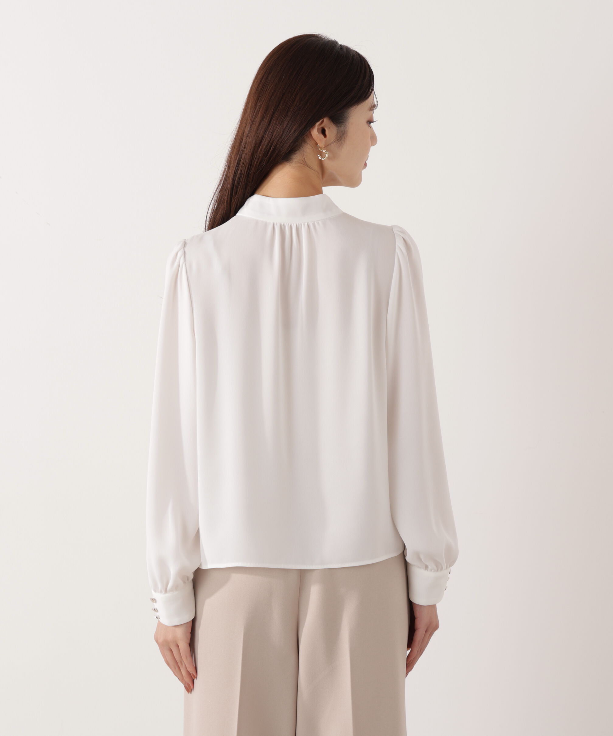 PROPORTION BODY DRESSING「ラッフルリボンブラウス　26SS」|シャツ・ブラウス|