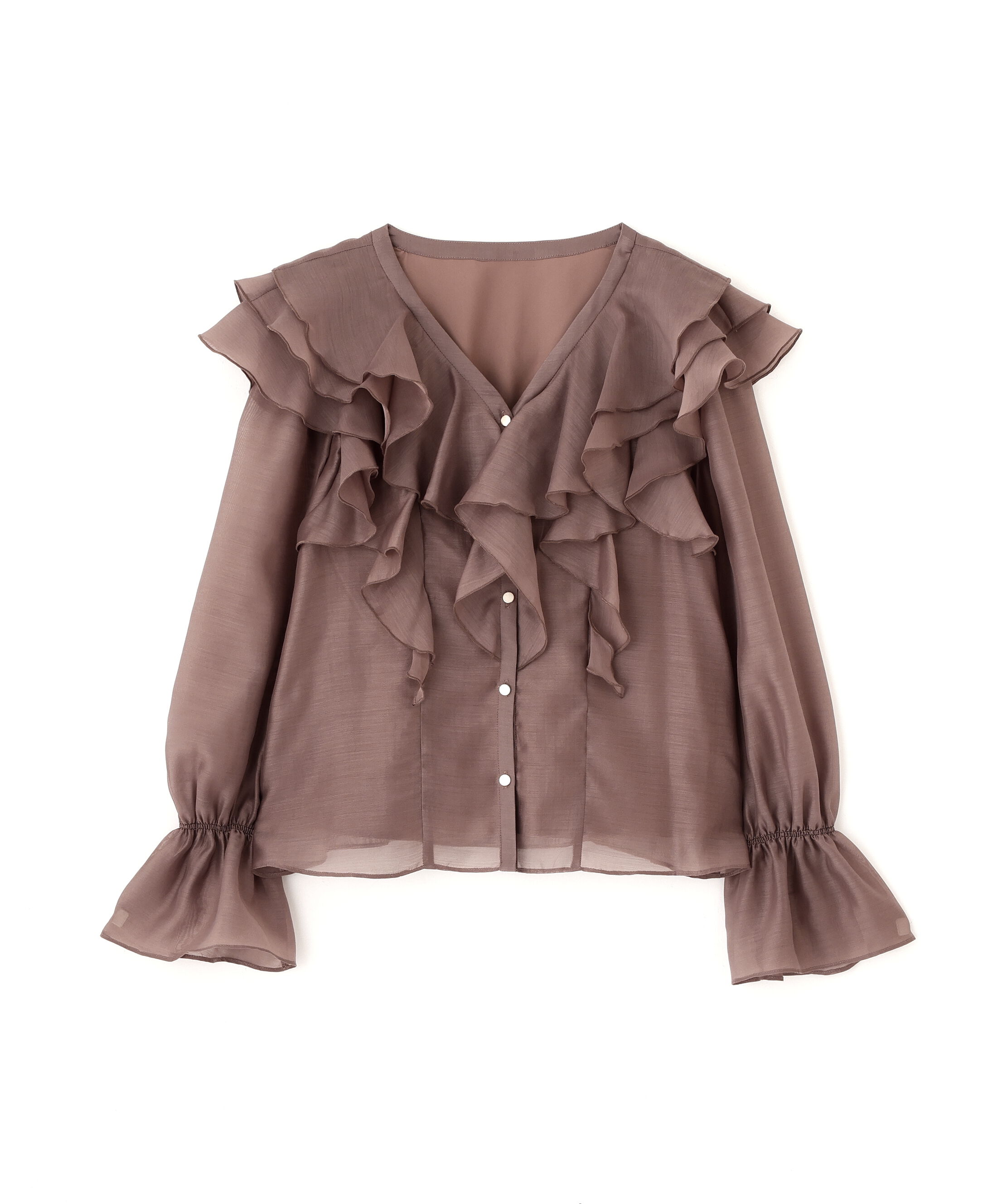PROPORTION BODY DRESSING「ボリュームラッフルブラウス 26AW」|シャツ・ブラウス|