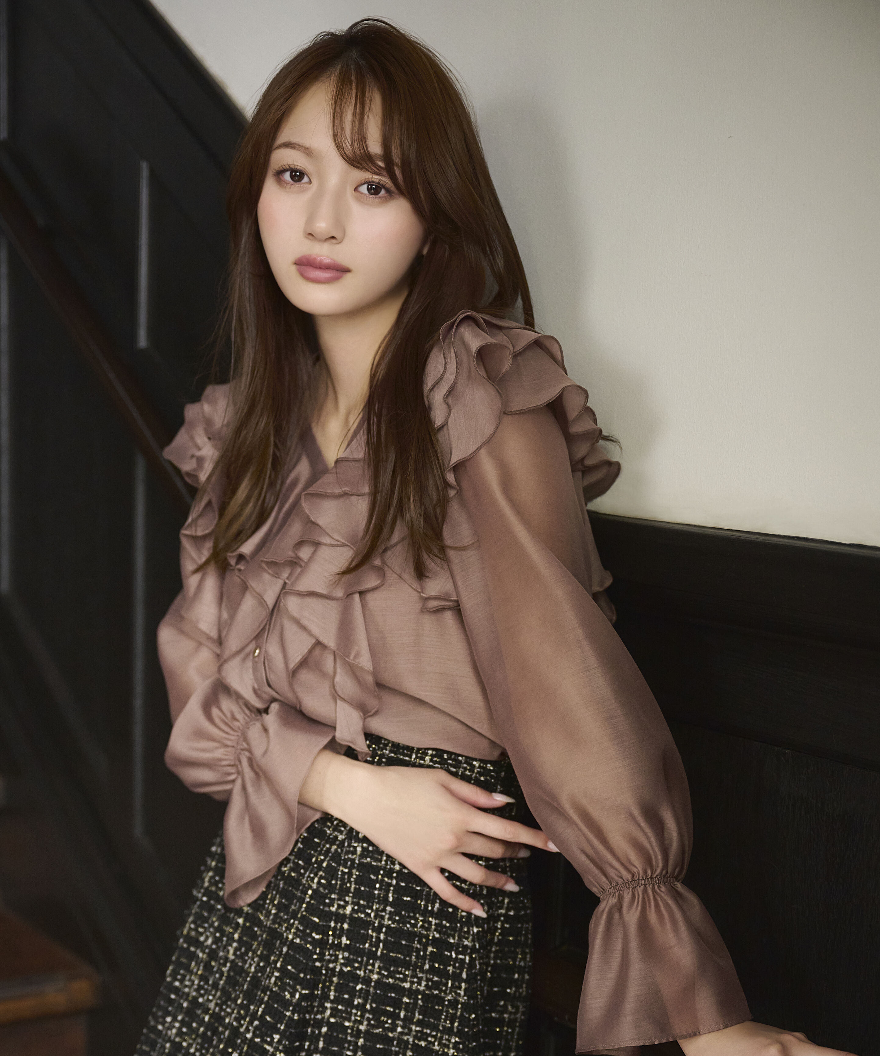 PROPORTION BODY DRESSING「ボリュームラッフルブラウス 26AW」|シャツ・ブラウス|