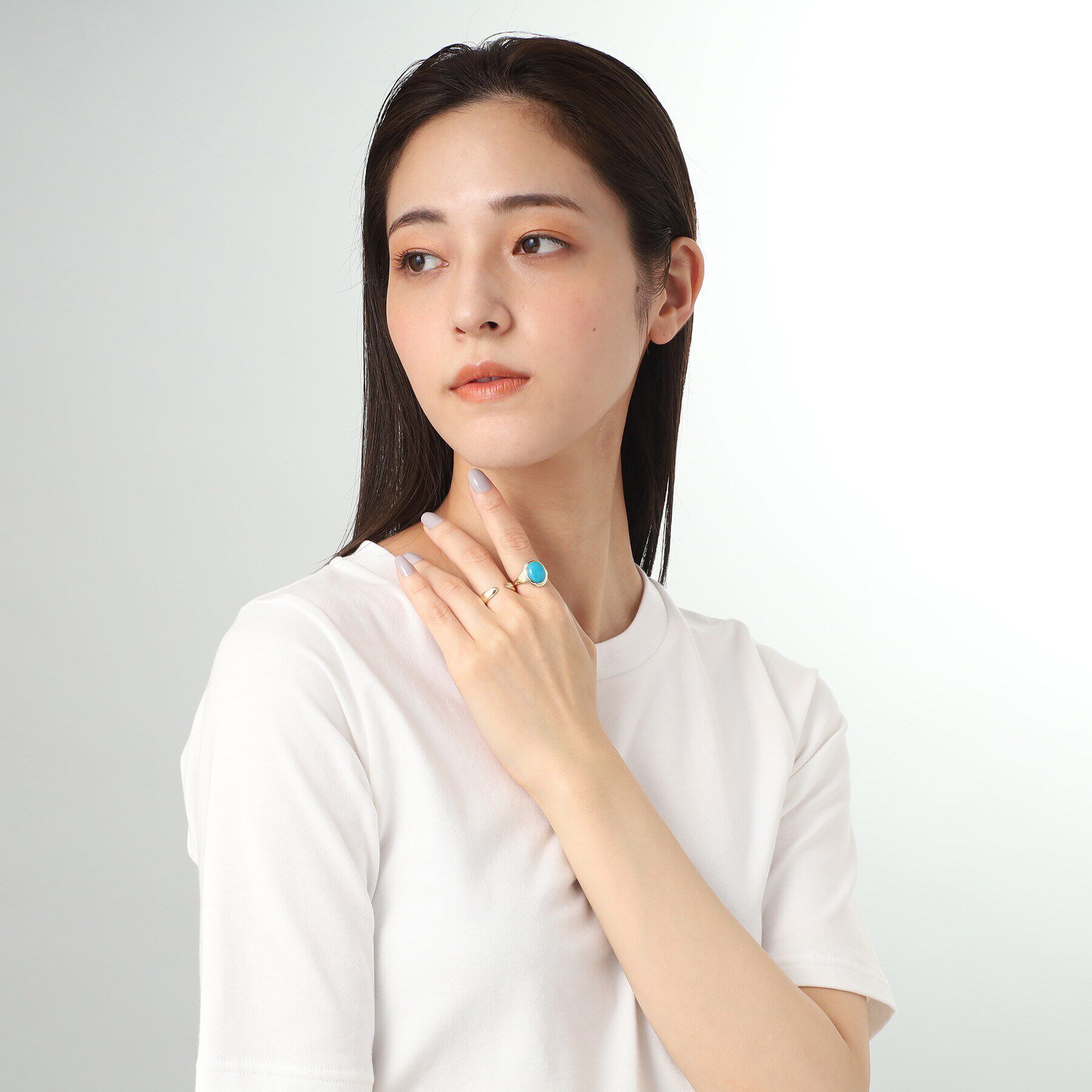 COCOSHNIK「K10ポインテッドシェイプオープン リング」|リング|