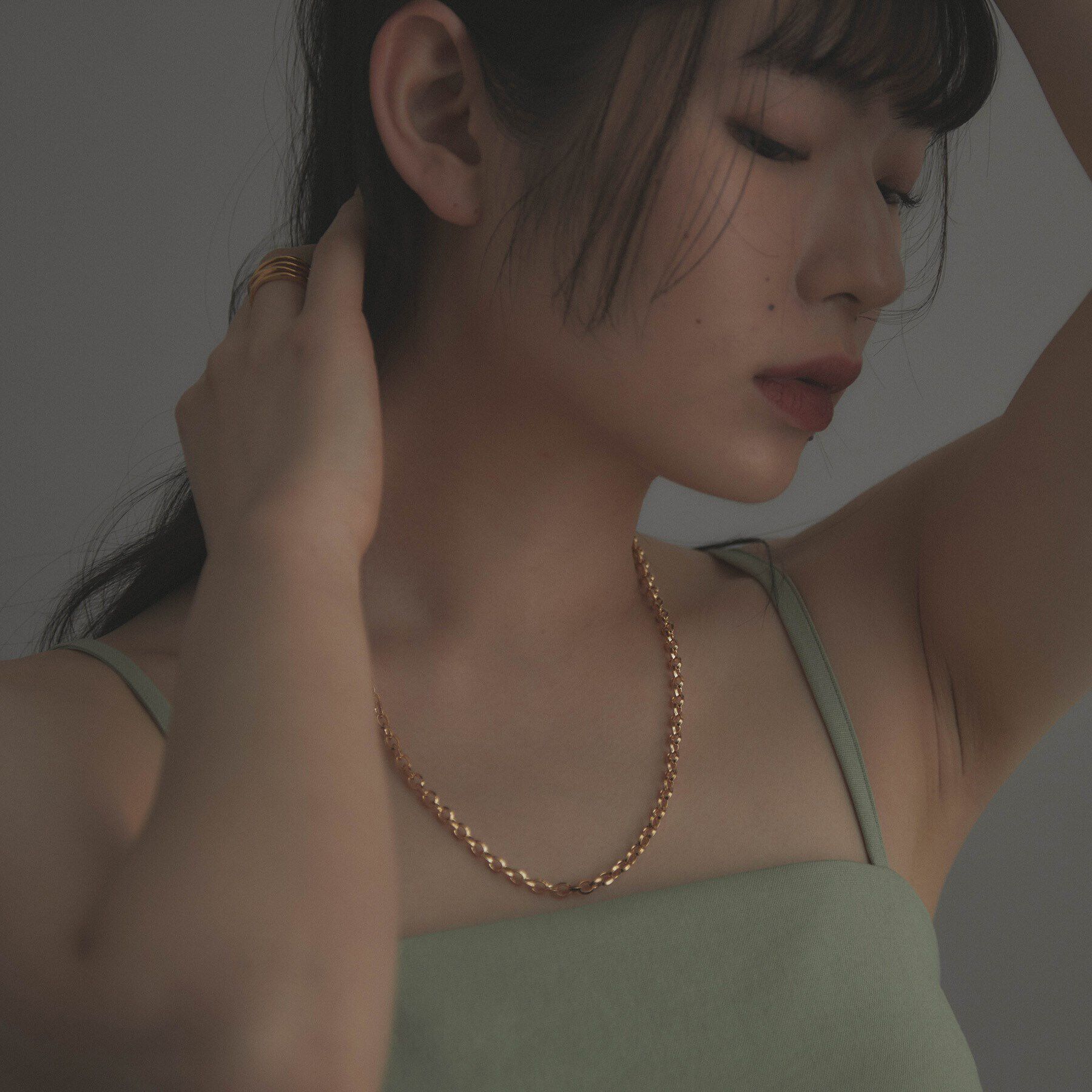 COCOSHNIK ONKITSCH「シルバー デザインチェーン リッジケーブル ネックレス GP」|ネックレス|